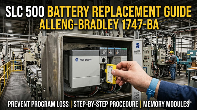 Allen-Bradley SLC 500: Battery Replacement, Program Backup & Parts Guide