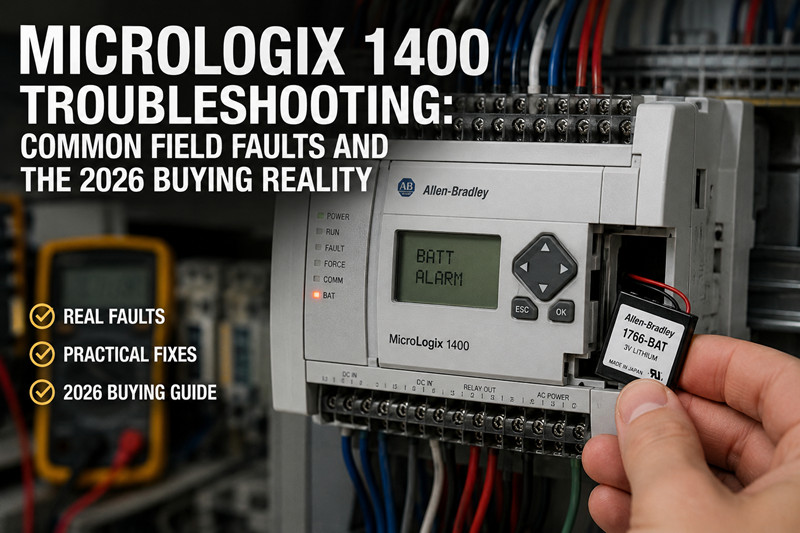 MicroLogix 1400 Troubleshooting: Common Field Faults and the 2026 Buying Reality