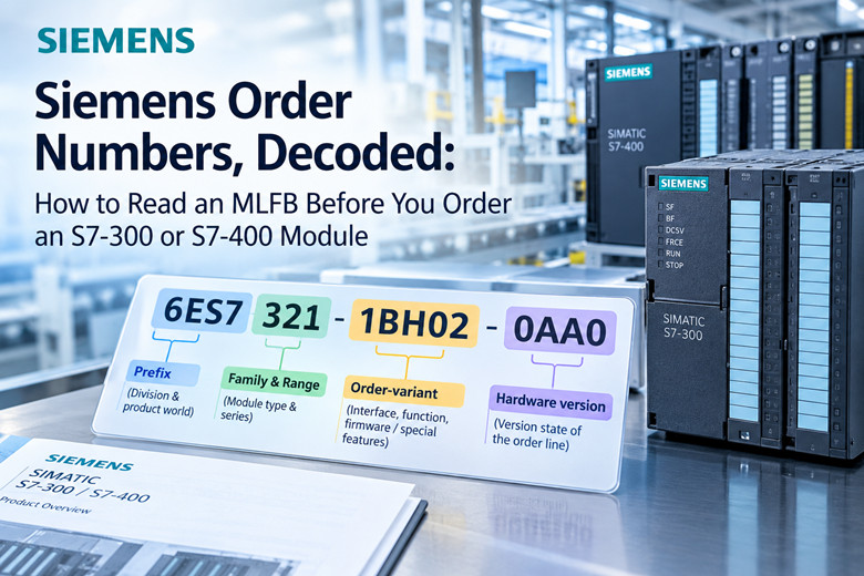 Siemens Order Numbers, Decoded: How to Read an MLFB Before You Order an S7-300 or S7-400 Module