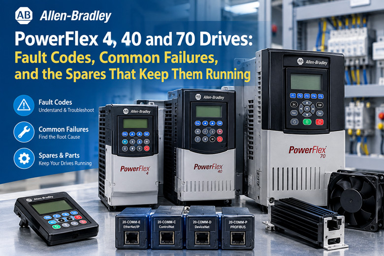 PowerFlex 4, 40 and 70 Drives: Fault Codes, Common Failures, and the Spares That Keep Them Running