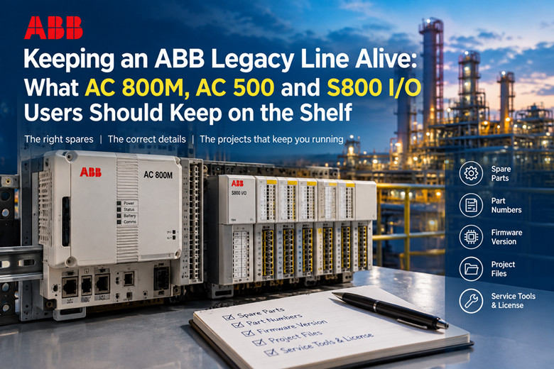 Keeping an ABB Legacy Line Alive: What AC 800M, AC 500 and S800 I/O Users Should Keep on the Shelf